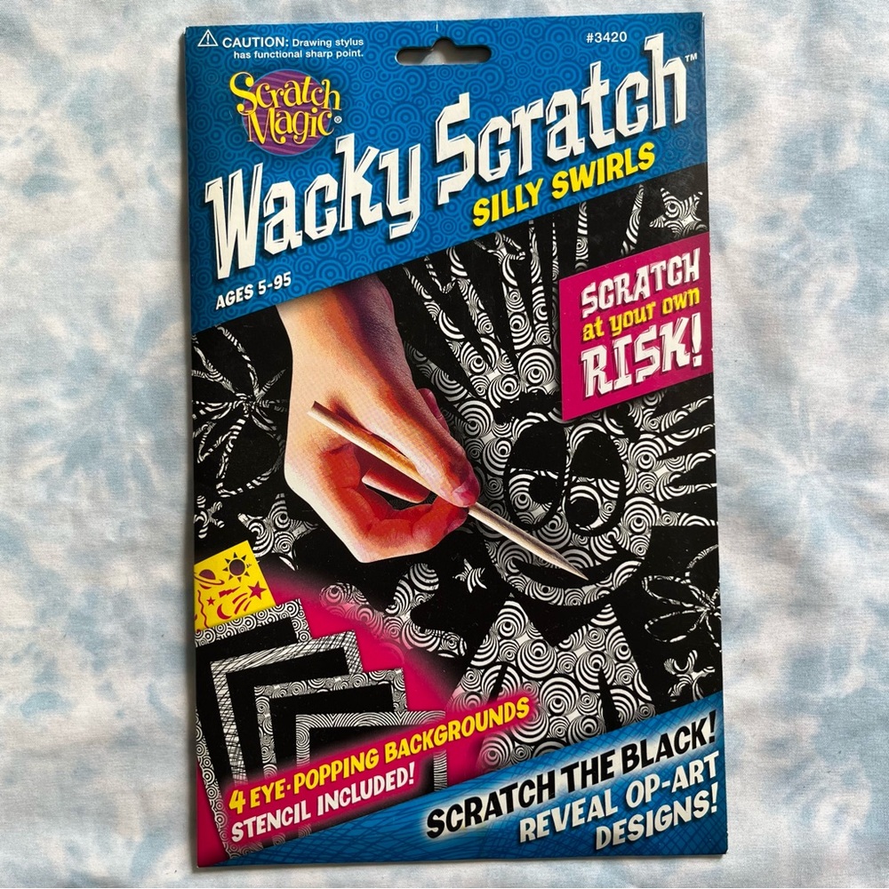 Scratch Magic Wacky Scratch: Silly Swirls activity craft kit - BRAND NEW